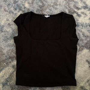 Garage Black Crop Top